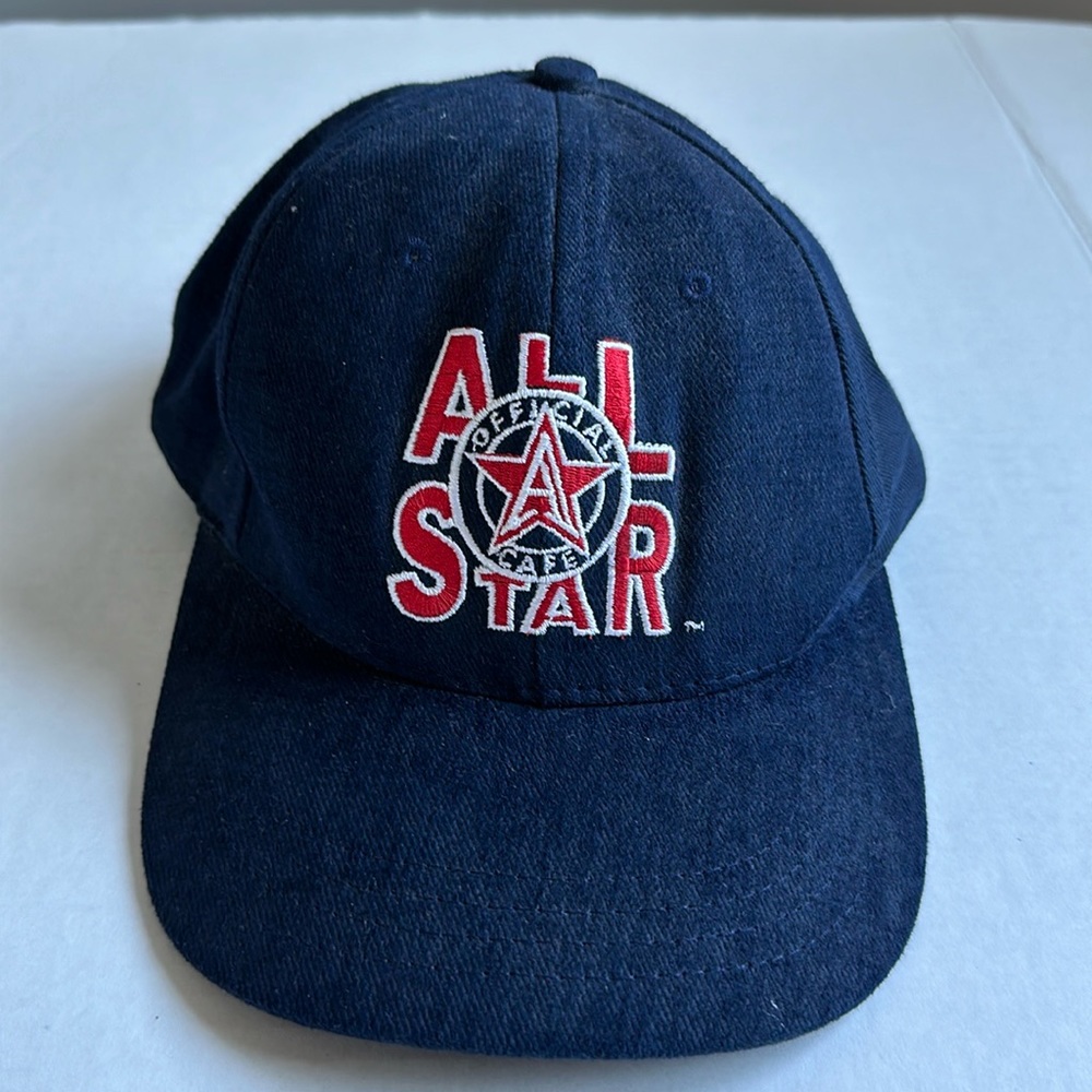 ALL STAR CAFE Black Adjustable Embroidered Cap Vintage